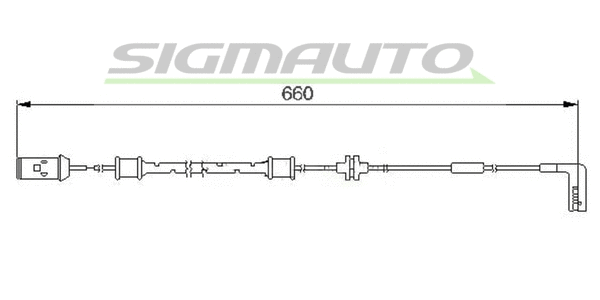 Contact d'avertissement, usure des plaquettes de frein SIGMAUTO WI0560