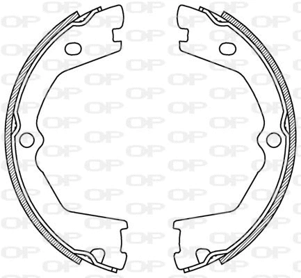 Jeu de mâchoires de frein OPEN PARTS BSA2209.00