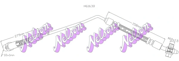 Flexible de frein KAWE H6163Q
