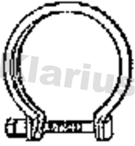 Pièce de serrage, échappement KLARIUS 430482