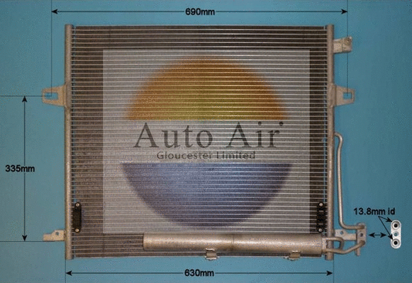 Condenseur, climatisation AUTO AIR GLOUCESTER 16-9946
