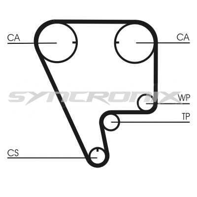 Kit de courroie crantée SYNCRONIX SY110794