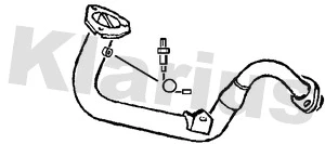 Tuyau d'échappement KLARIUS 301223