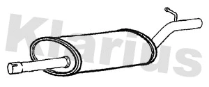 Silencieux central KLARIUS 211191