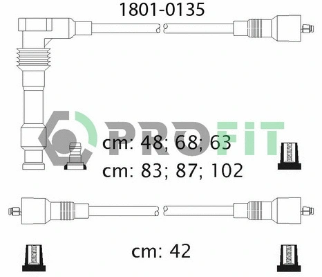 Kit de câbles d'allumage PROFIT 1801-0135