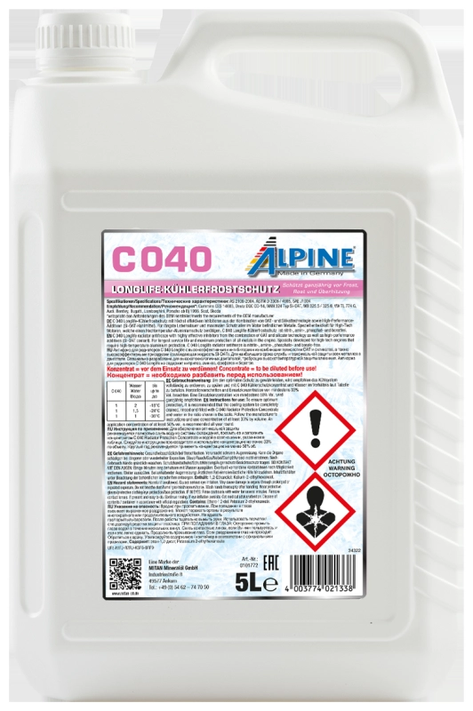Antigel ALPINE 0101772