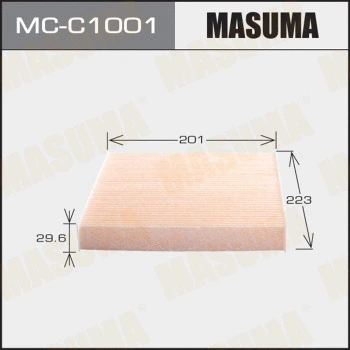 Filtre, air de l'habitacle MASUMA MC-C1001
