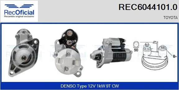 Démarreur RECOFICIAL REC6044101.0