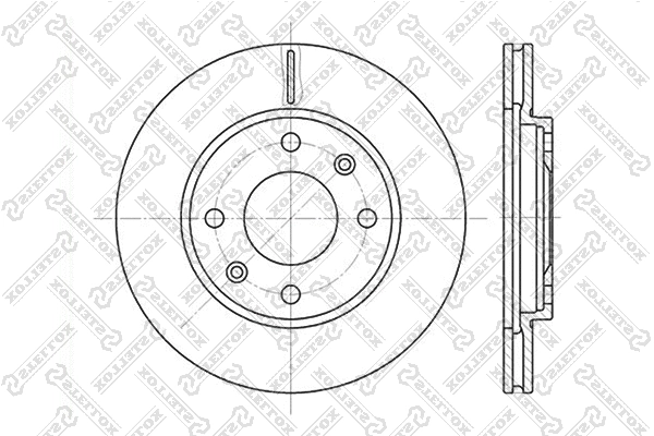 Disque de frein STELLOX 6020-9918V-SX