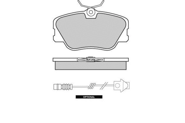 Kit de plaquettes de frein, frein à disque E.T.F. 12-0286