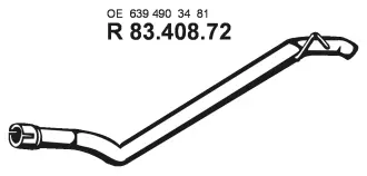 Tuyau d'échappement EBERSPÄCHER 83.408.72