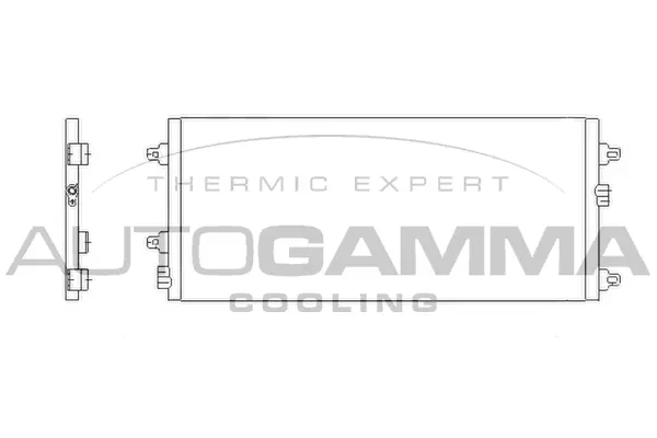 Condenseur, climatisation AUTOGAMMA 103302