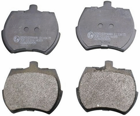 Kit de plaquettes de frein, frein à disque DENCKERMANN B110675