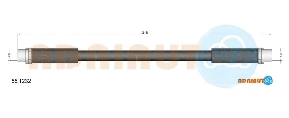 Flexible de frein ADRIAUTO 55.1232
