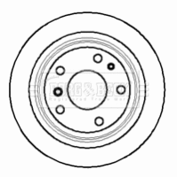 Disque de frein BORG & BECK BBD5075