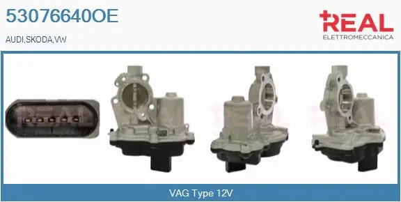 Vanne EGR REAL 53076640OE