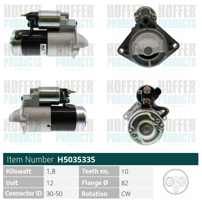Démarreur HOFFER H5035335