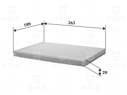 Filtre, air de l'habitacle AKRON-MALÒ 1531591
