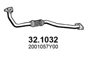 Tuyau d'échappement ASSO 32.1032