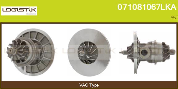 Groupe carter, turbocompresseur LGK 071081067LKA