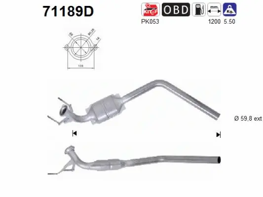 Catalyseur AS 71189D