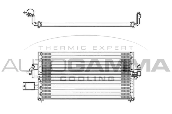 Condenseur, climatisation AUTOGAMMA 102725