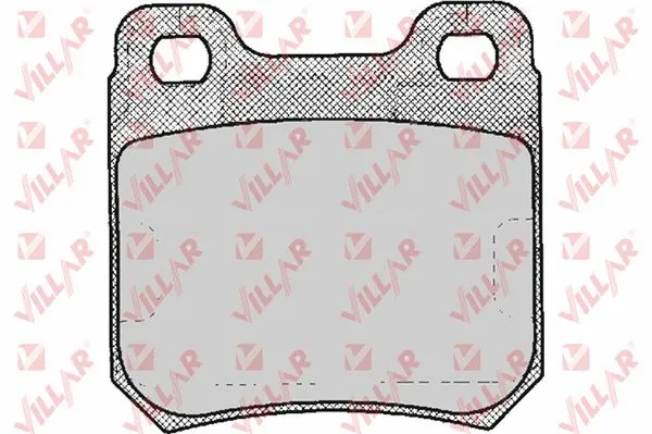 Kit de plaquettes de frein, frein à disque VILLAR 626.0206