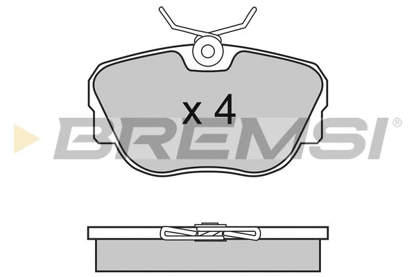 Kit de plaquettes de frein, frein à disque BREMSI BP2451