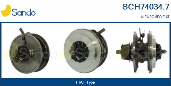 Groupe carter, turbocompresseur SANDO SCH74034.7