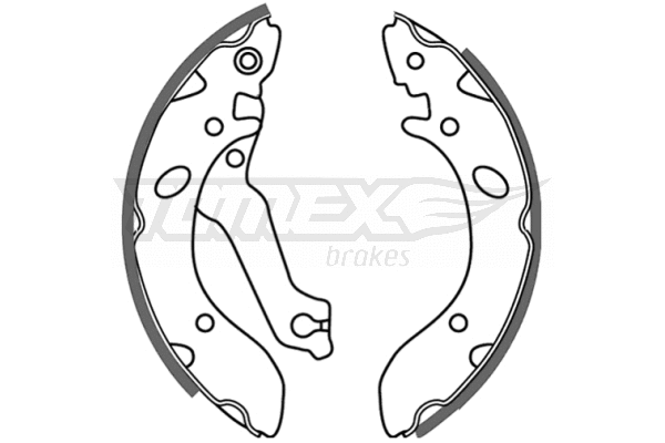 Jeu de mâchoires de frein TOMEX Brakes TX 21-38