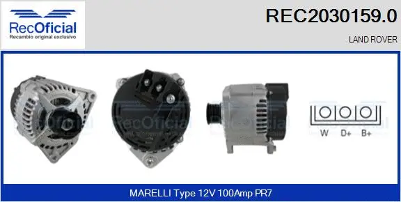 Alternateur RECOFICIAL REC2030159.0