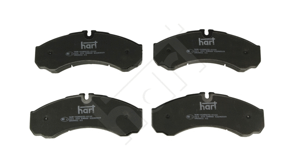 Kit de plaquettes de frein, frein à disque HART 221 123
