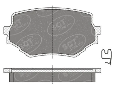 Kit de plaquettes de frein, frein à disque SCT - MANNOL SP 346 PR