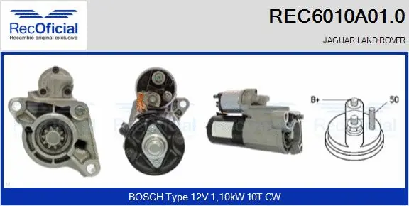 Démarreur RECOFICIAL REC6010A01.0