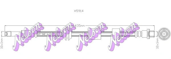 Flexible de frein KAWE H5914