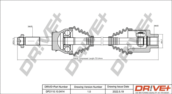 Arbre de transmission Dr!ve+ DP2110.10.0414
