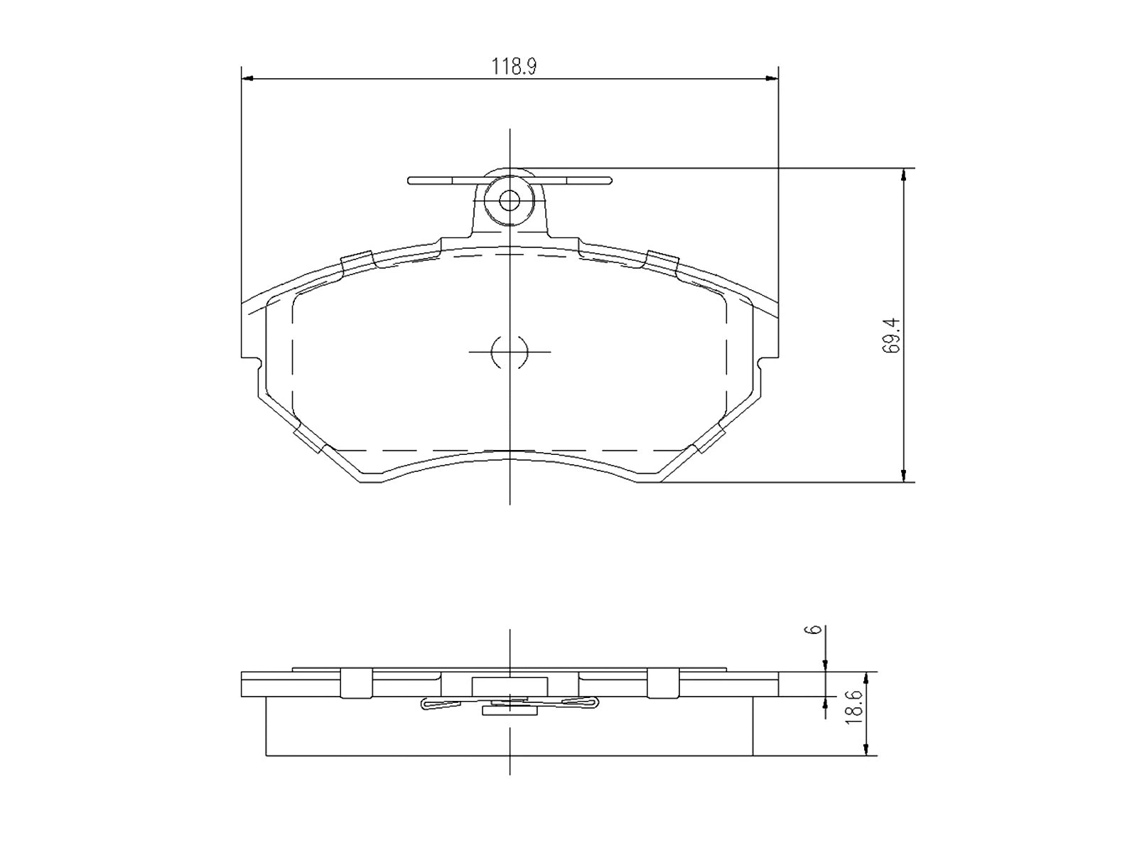 Kit de plaquettes de frein, frein à disque A.Z. Meisterteile AZMT-44-022-1048