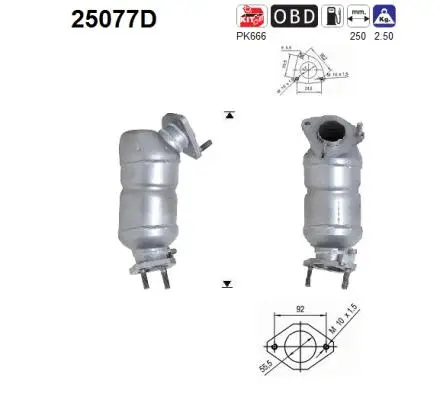 Catalyseur AS 25077D