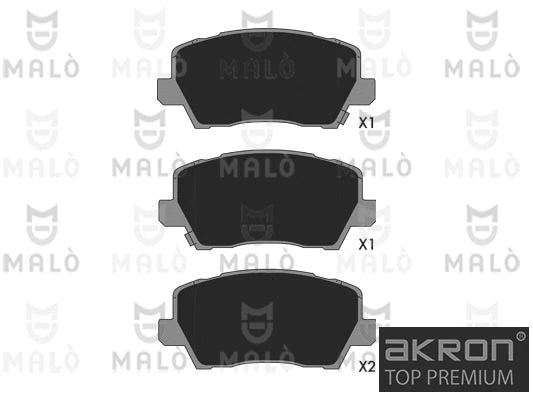 Kit de plaquettes de frein, frein à disque AKRON-MALÒ 1051370