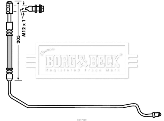Flexible de frein BORG & BECK BBH7910
