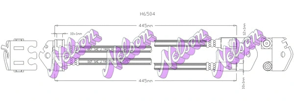 Flexible de frein KAWE H6504