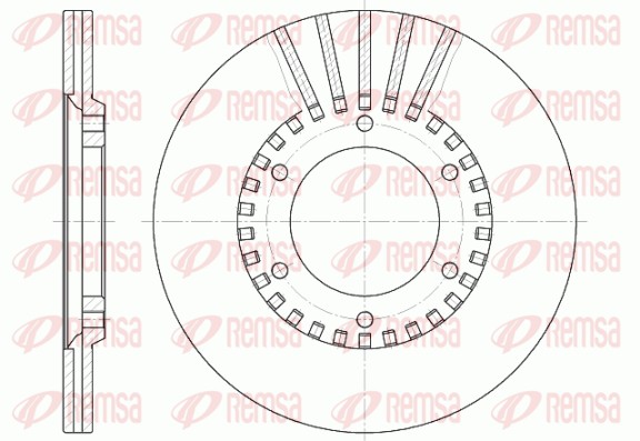 Disque de frein REMSA 6337.10