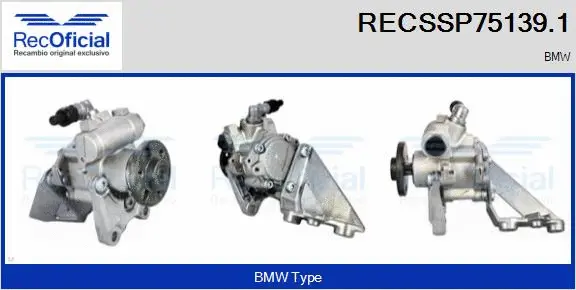 Pompe hydraulique, direction RECOFICIAL RECSSP75139.1