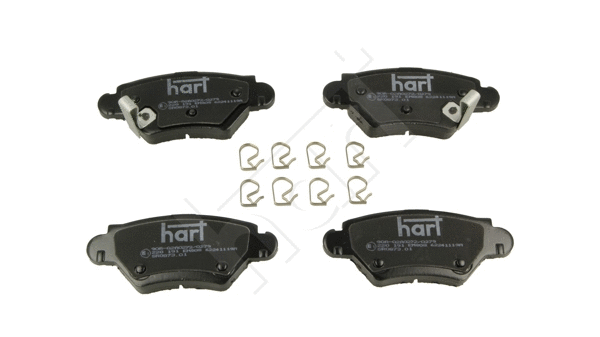 Kit de plaquettes de frein, frein à disque HART 220 191