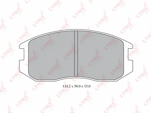 Kit de plaquettes de frein, frein à disque LYNXAUTO BD-5524