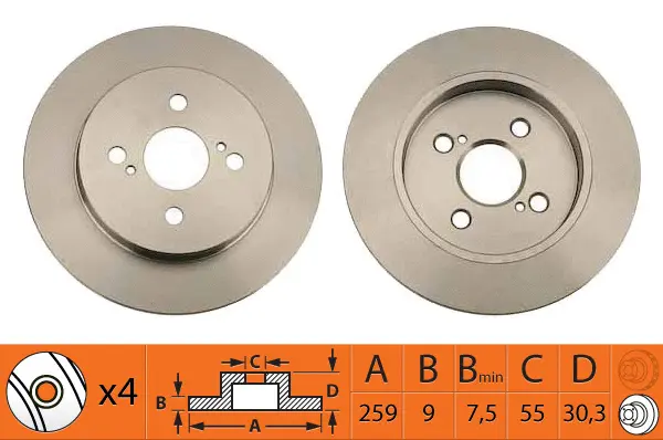 Disque de frein SB BR21169