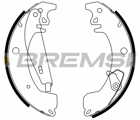 Jeu de mâchoires de frein BREMSI GF0417