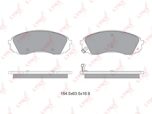 Kit de plaquettes de frein, frein à disque LYNXAUTO BD-3625