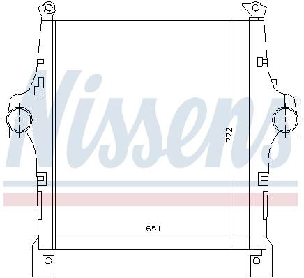 Refroidisseur d'air de suralimentation NISSENS 97047