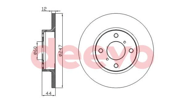 Disque de frein DEEVO BD13140